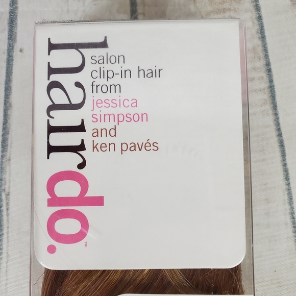 Jessica Simpson Hair Do Clip In Hair Extensions 15" Wavy Glazed Strawberry - Picture 3 of 12